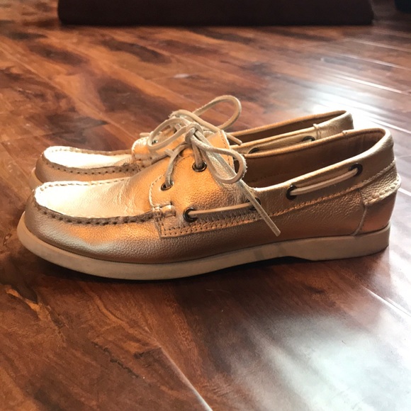 Gold Summer Coastal Boat Shoes - Picture 2 of 3